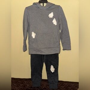 Toddler Cat & Jack Ghost Gray Pullover Hoodie Sweatpants Set 3t Little Kids